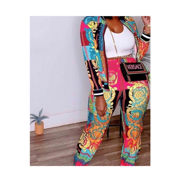 Pants - Women’s Versace inspired Jogger suit